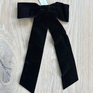 NWT J Crew Velvet Bow Hair Clip Barette